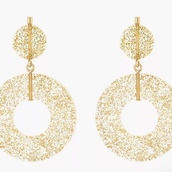Madewell Gold Circle Statement Earrings - Picture 2 of 8